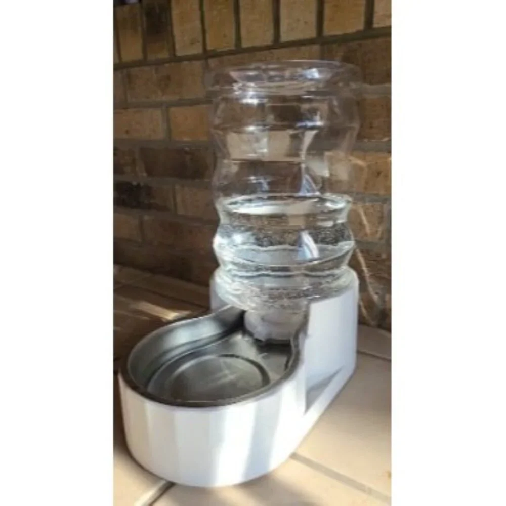 New Automatic Pet Waterer,100% BPA-Free, Gravity Stainless Steel Water Dispenser
